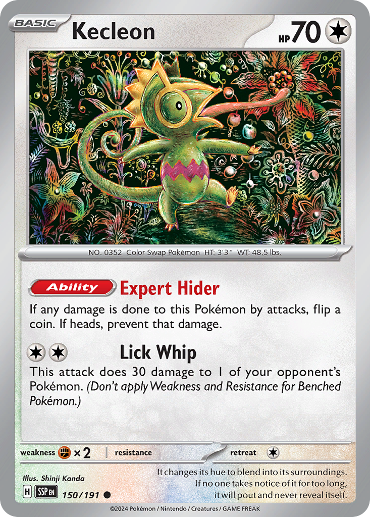 Kecleon 150/191 Common Surging Sparks Reverse Holo
