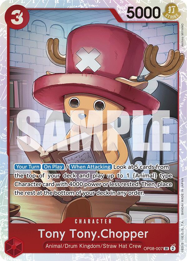 Tony Tony.Chopper (007) OP08-007 Super Rare Two Legends