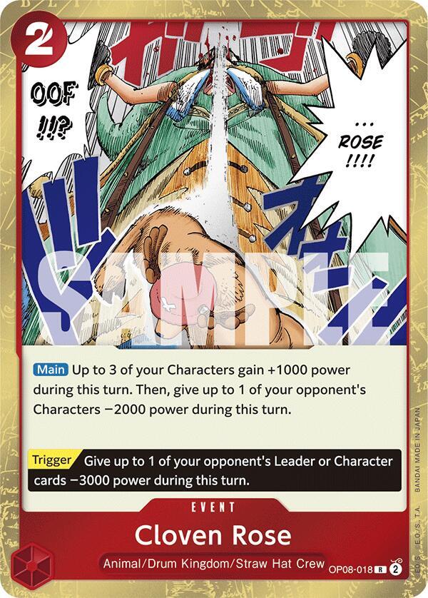 Cloven Rose OP08-018 Rare Two Legends