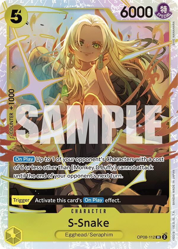 S-Snake OP08-112 Super Rare Two Legends