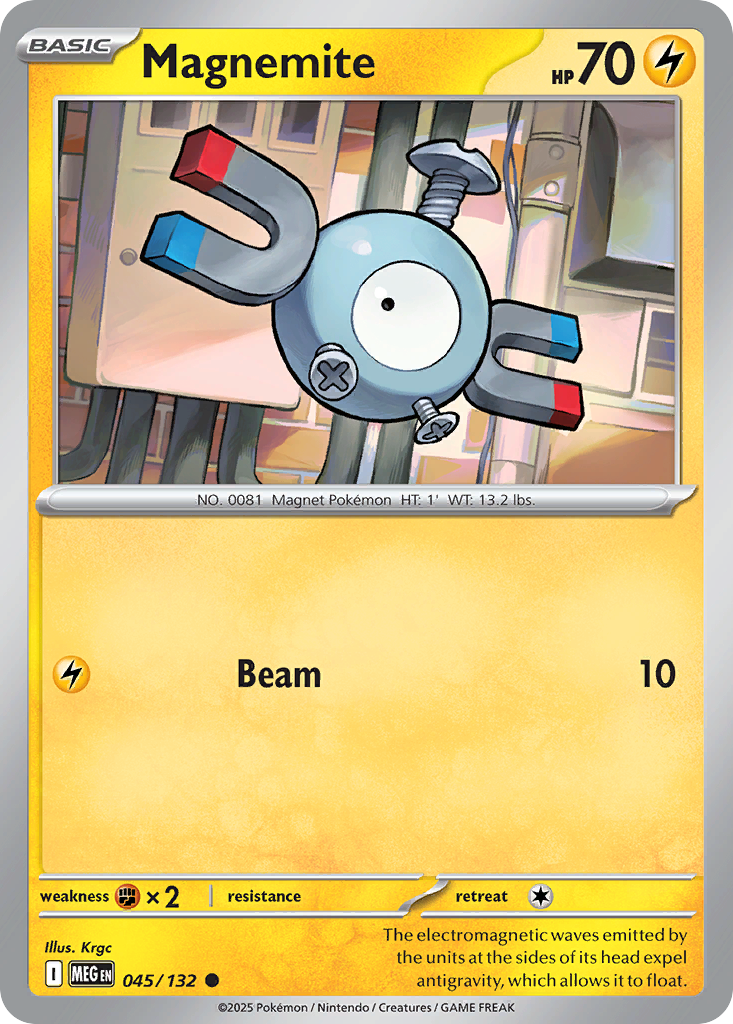 Magnemite 045/132 Common Mega Evolution