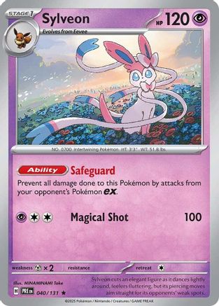 Sylveon 040/131 Holo Rare Prismatic Evolutions Reverse Holo