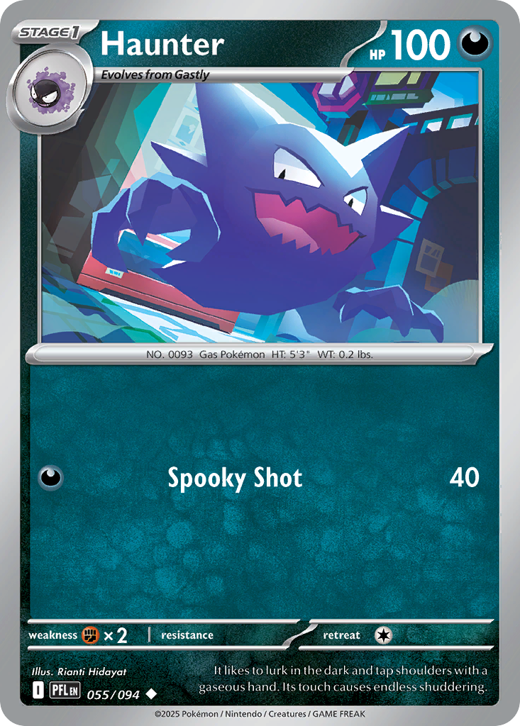 Haunter 055/094 Uncommon Phantasmal Flames