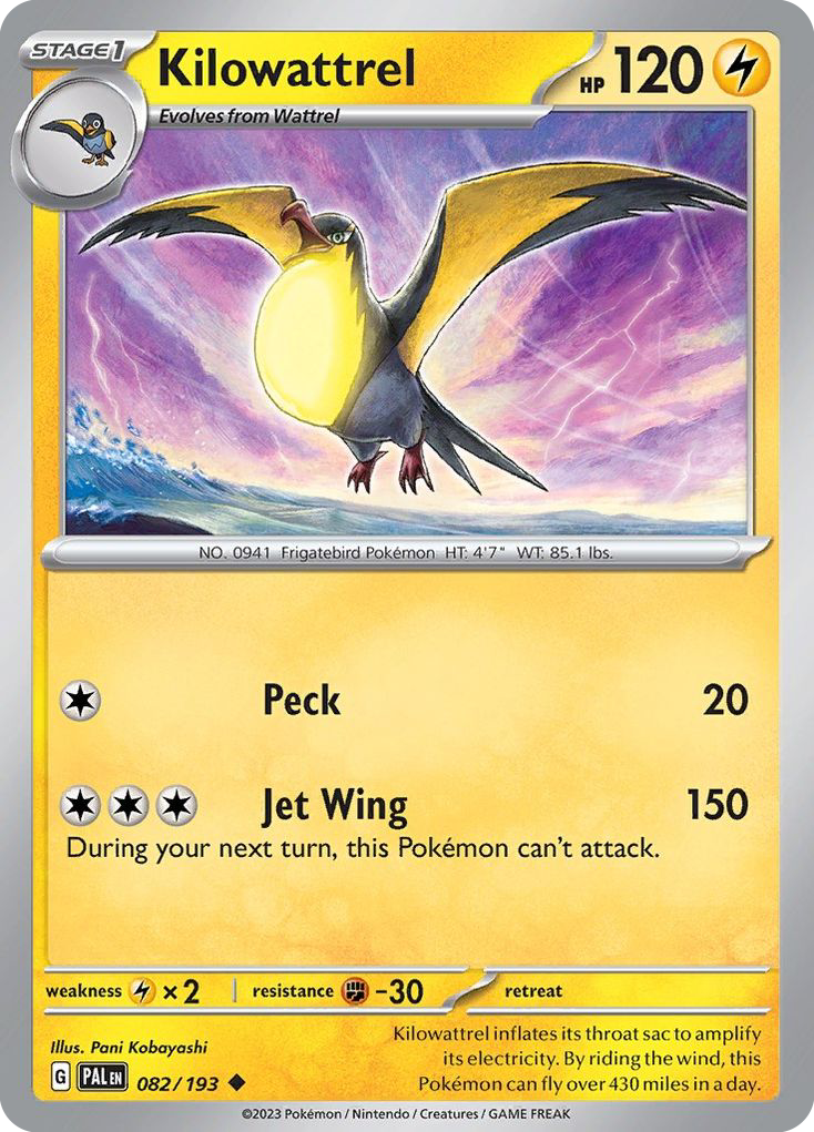 Kilowattrel 082/193 Uncommon Paldea Evolved