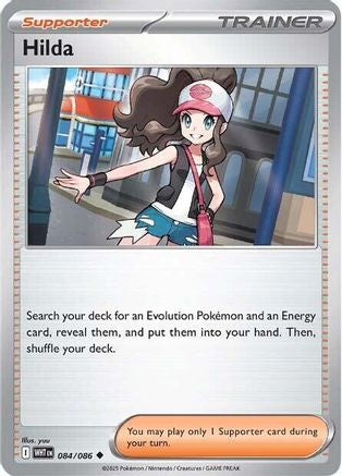 Hilda 084/086 Uncommon White Flare Reverse Holo