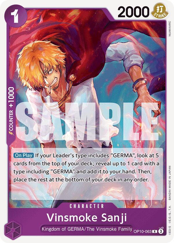 Vinsmoke Sanji OP10-063 Rare Royal Blood