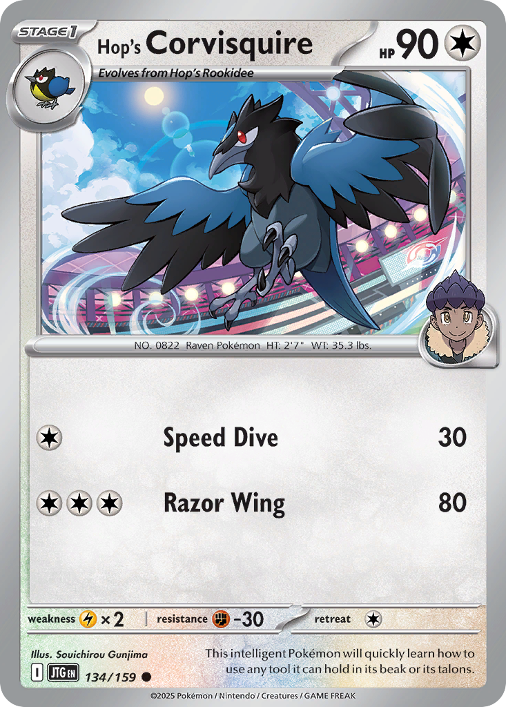 Hop's Corvisquire 134/159 Common Journey Together Reverse Holo