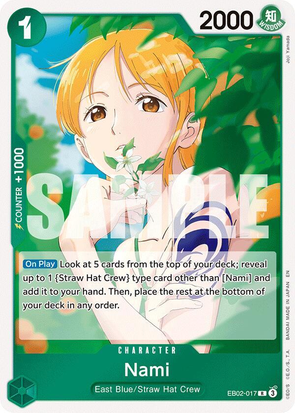 Nami EB02-017 Rare Extra Booster: Anime 25th Collection
