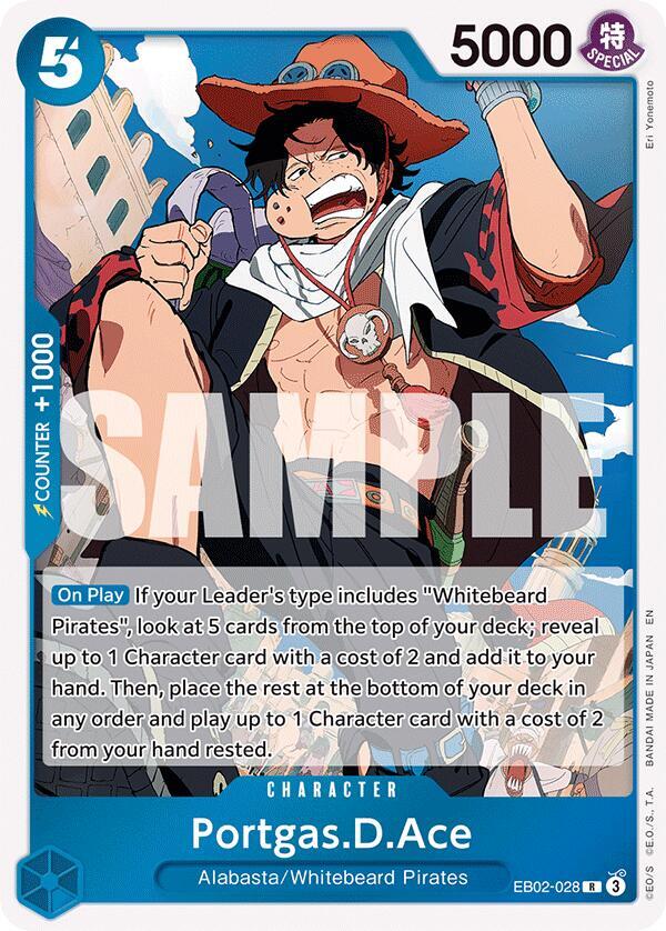 Portgas.D.Ace EB02-028 Rare Extra Booster: Anime 25th Collection