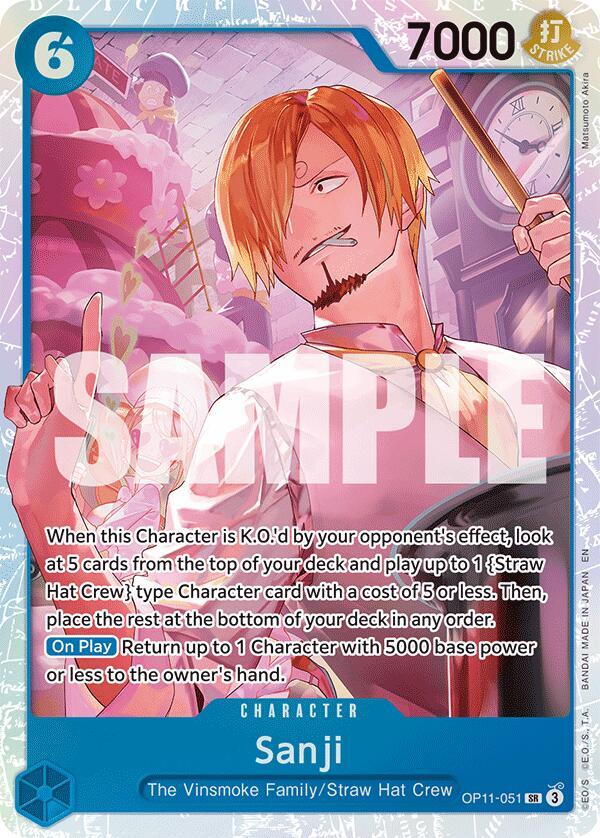 Sanji OP11-051 Super Rare A Fist of Divine Speed