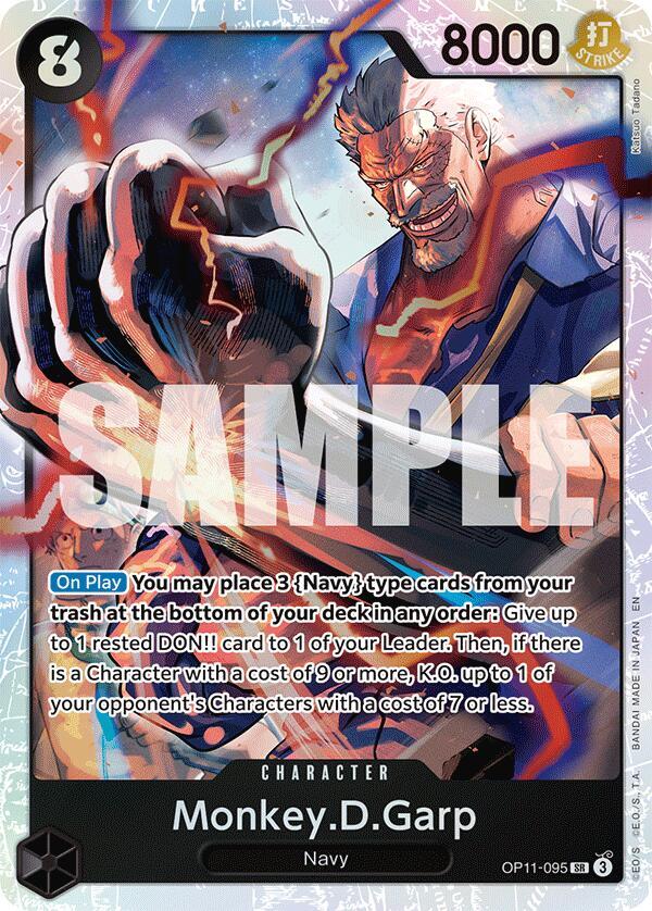 Monkey.D.Garp OP11-095 Super Rare A Fist of Divine Speed