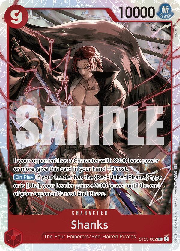 Shanks (002) ST23-002 Super Rare Starter Deck 23: RED Shanks