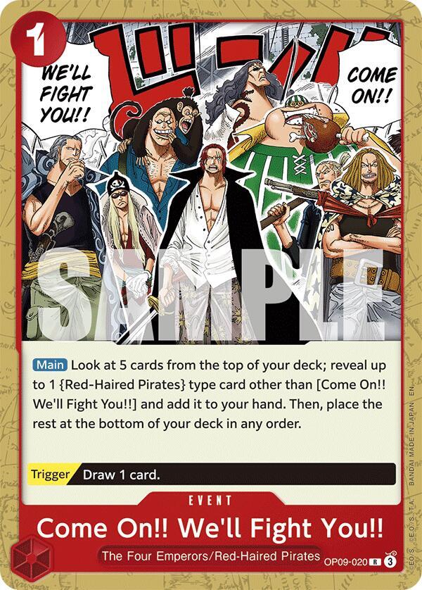 Come On!! We'll Fight You!! (Reprint) OP09-020 Starter Deck 23: RED Shanks