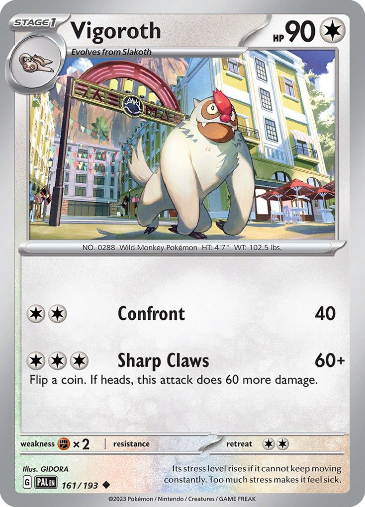 Vigoroth 161/193 Uncommon Paldea Evolved