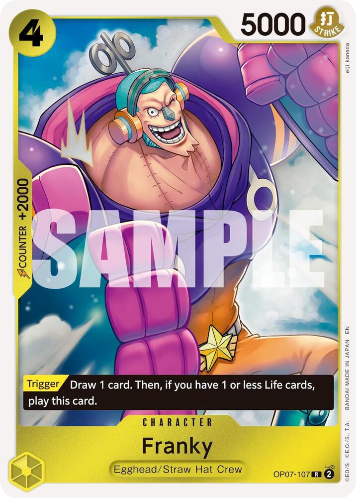 Franky (Reprint) OP07-107 Rare Premium Booster -The Best- Vol. 2