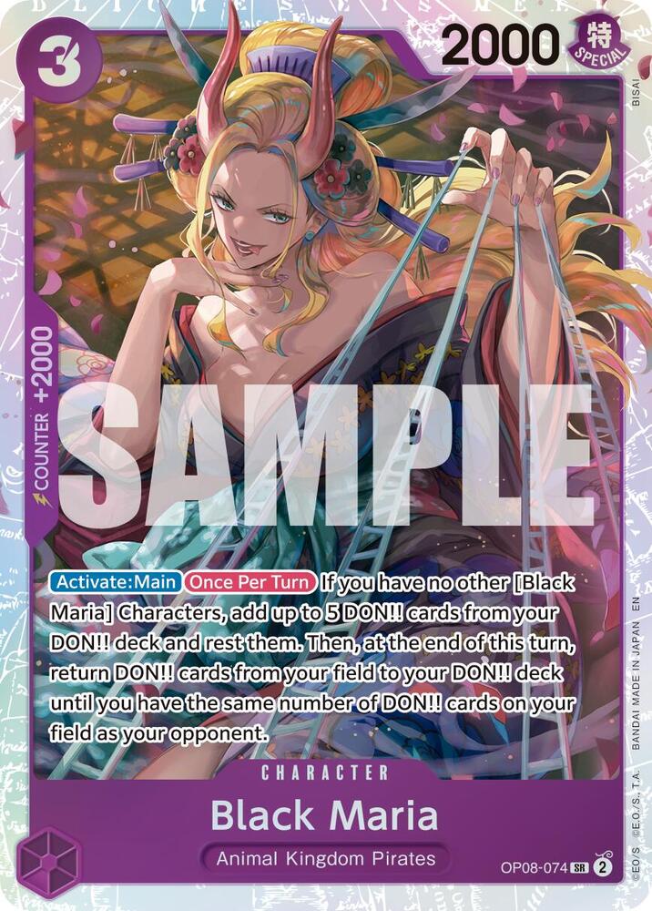 Black Maria (Reprint) OP08-074 Premium Booster -The Best- Vol. 2