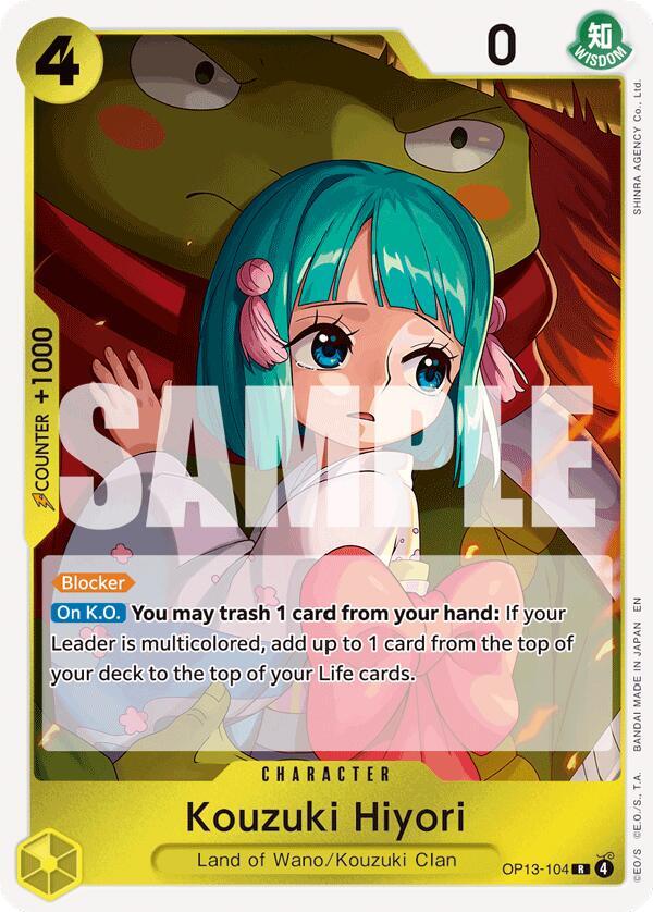 Kouzuki Hiyori OP13-104 Rare Carrying On His Will