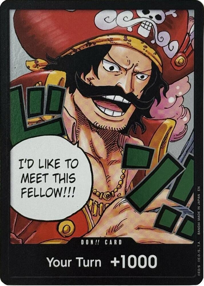 DON!! Card (Gol.D.Roger) DON!! Carrying On His Will