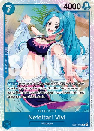 Nefeltari Vivi EB04-025 Super Rare The Azure Sea's Seven