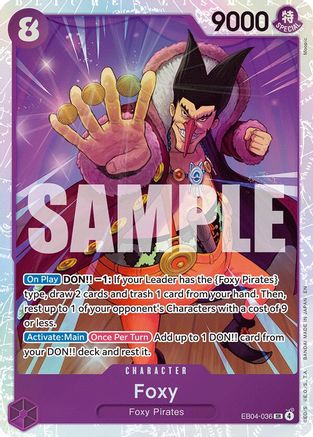 Foxy EB04-036 Super Rare The Azure Sea's Seven