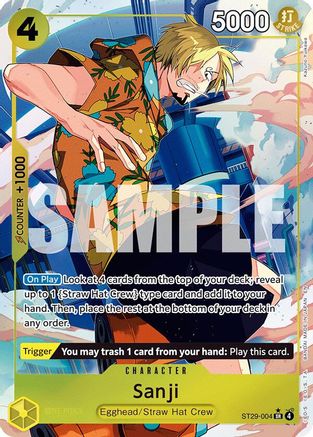 Sanji (Full Art) ST29-004 Super Rare Starter Deck 29: Egghead