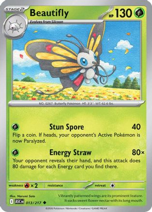 Beautifly 013/217 Uncommon Ascended Heroes