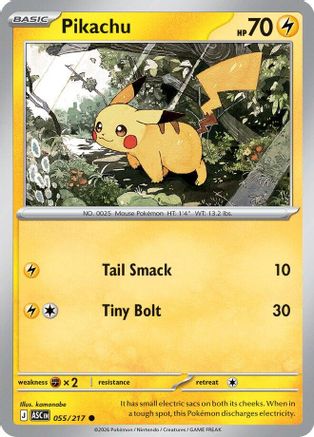 Pikachu 055/217 Common Ascended Heroes