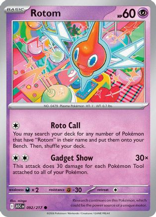 Rotom 092/217 Common Ascended Heroes