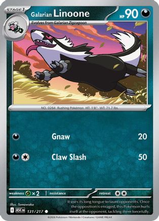 Galarian Linoone 131/217 Common Ascended Heroes