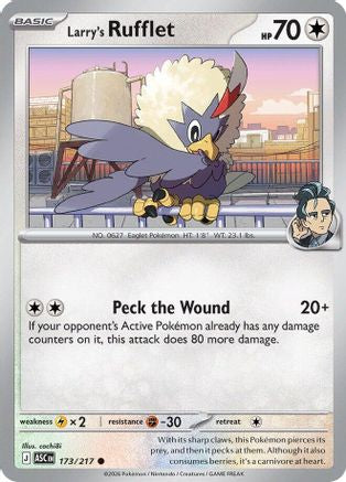 Larry's Rufflet 173/217 Common Ascended Heroes