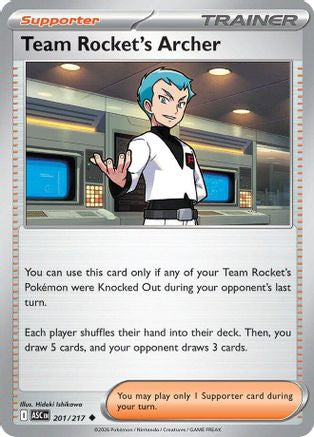 Team Rocket's Archer 201/217 Uncommon Ascended Heroes