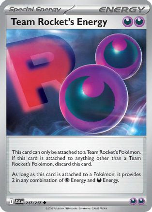 Team Rocket's Energy 217/217 Uncommon Ascended Heroes