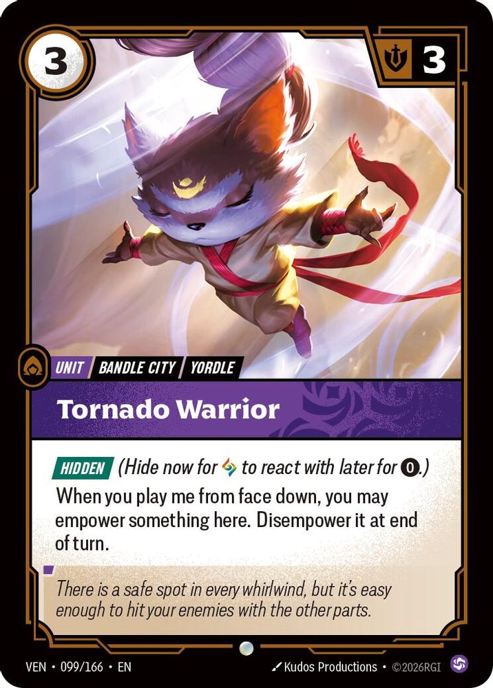 Tornado Warrior 099/166 Common Vendetta Foil