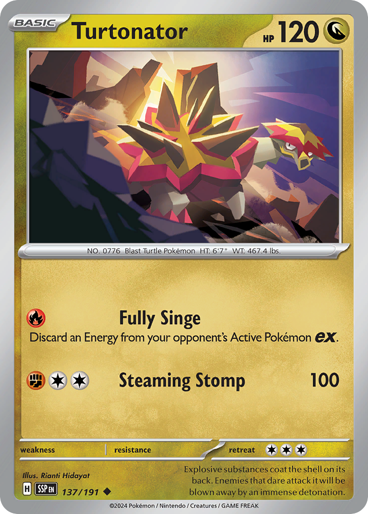Turtonator 137/191 Uncommon Surging Sparks