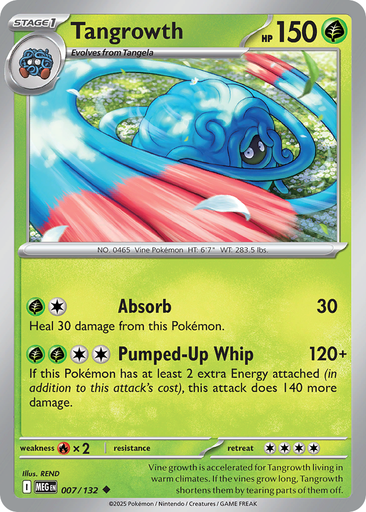 Tangrowth 007/132 Uncommon Mega Evolution