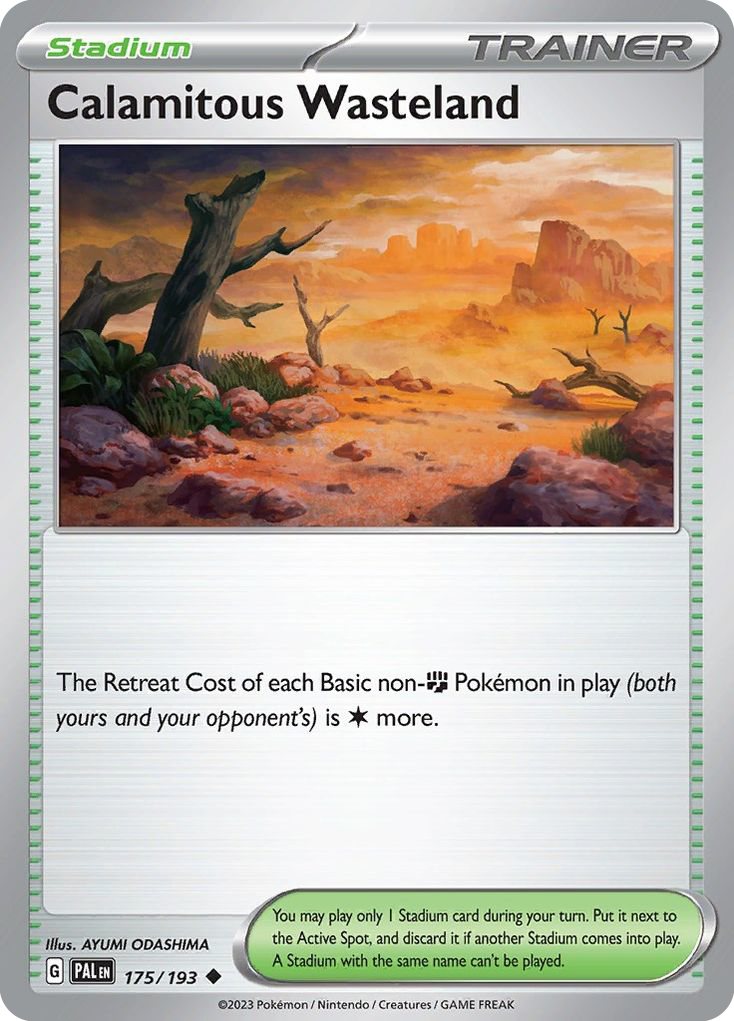 Calamitous Wasteland 175/193 Uncommon Paldea Evolved Reverse Holo