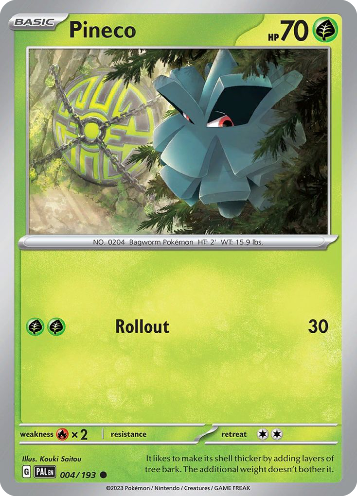 Pineco 004/193 Common Paldea Evolved