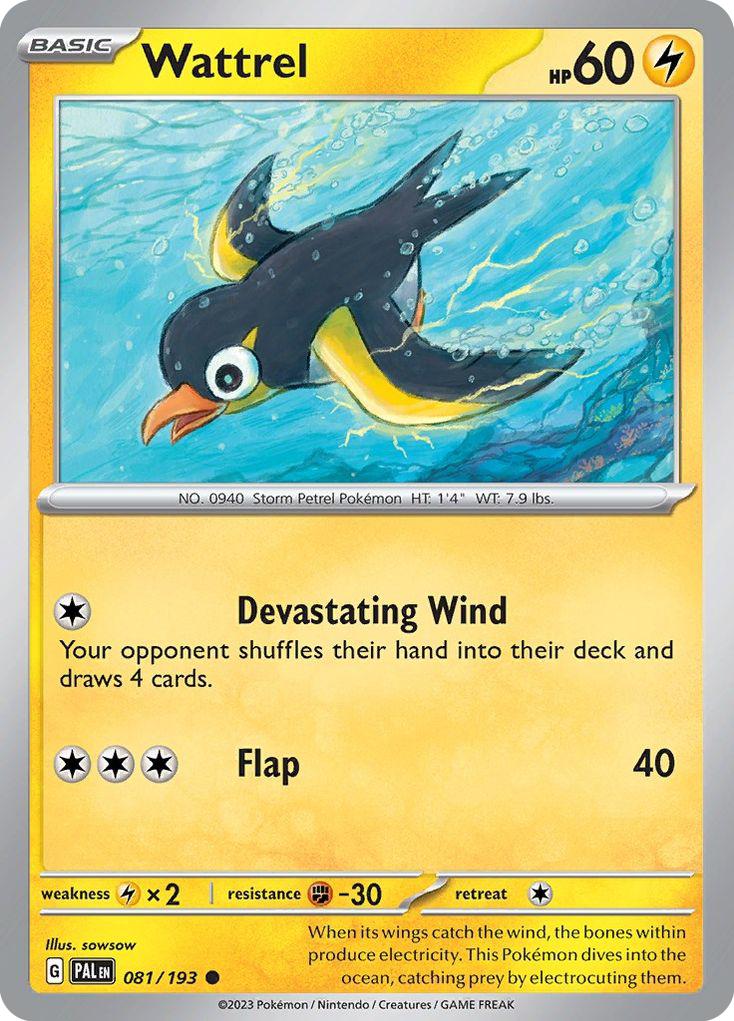 Wattrel 081/193 Common Paldea Evolved