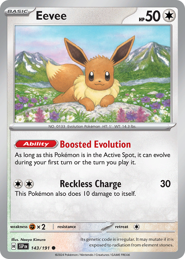 Eevee 143/191 Common Surging Sparks