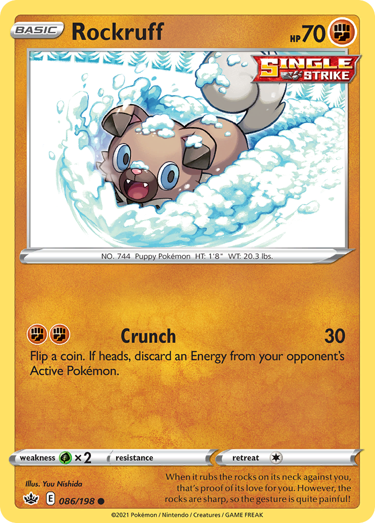 Rockruff 086/198 Common Chilling Reign