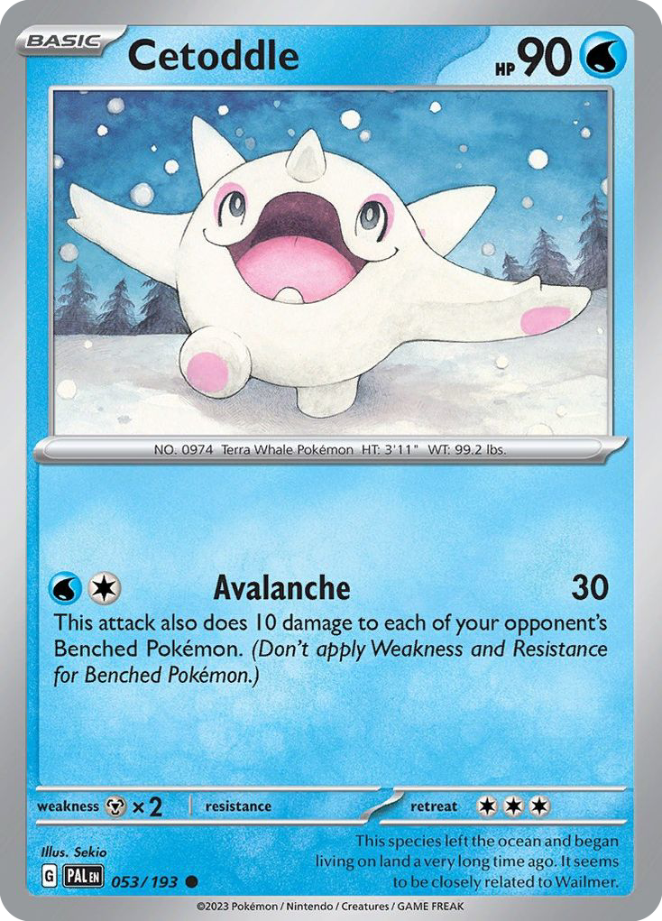 Cetoddle 053/193 Common Paldea Evolved
