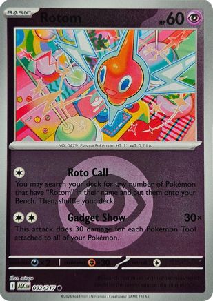 Rotom (Energy Symbol Pattern) 092/217 Holo Ascended Heroes Reverse Holo