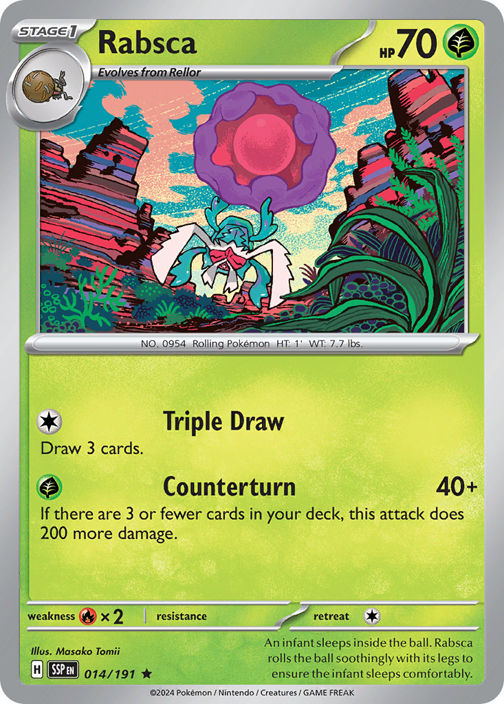 Rabsca 014/191 Rare Surging Sparks Holo