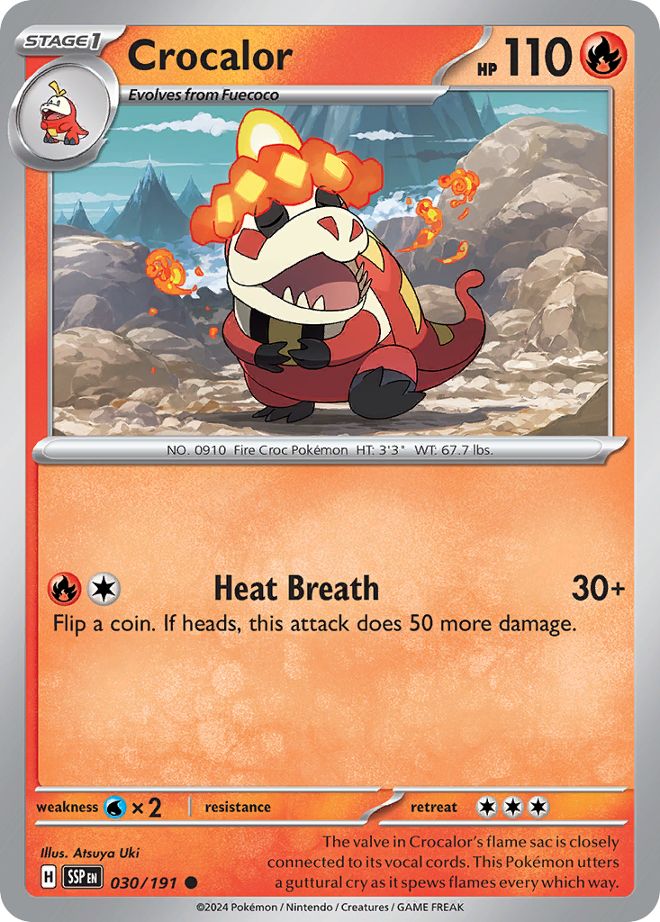 Crocalor 030/191 Common Surging Sparks