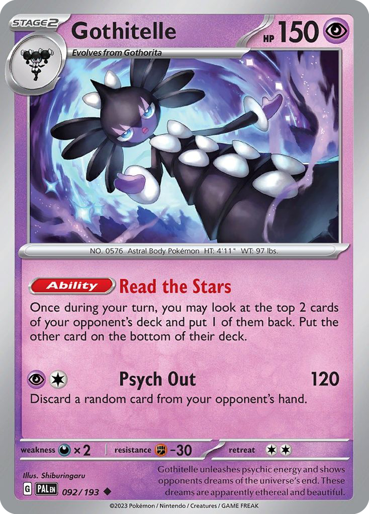 Gothitelle 092/193 Uncommon Paldea Evolved