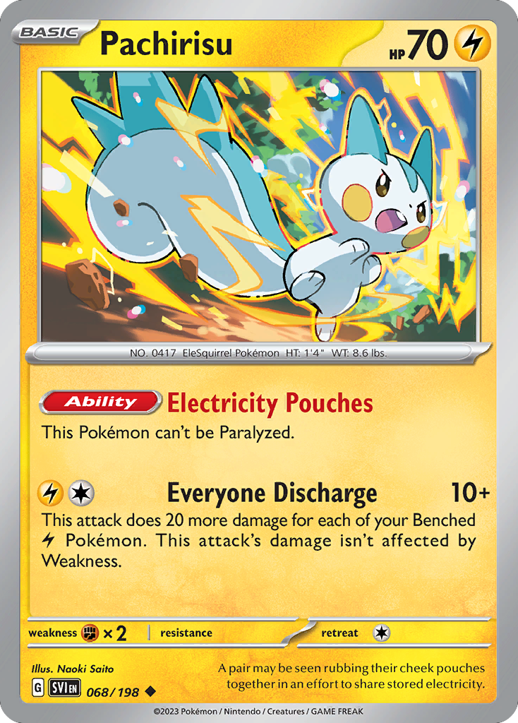 Pachirisu 068/198 Uncommon Scarlet & Violet