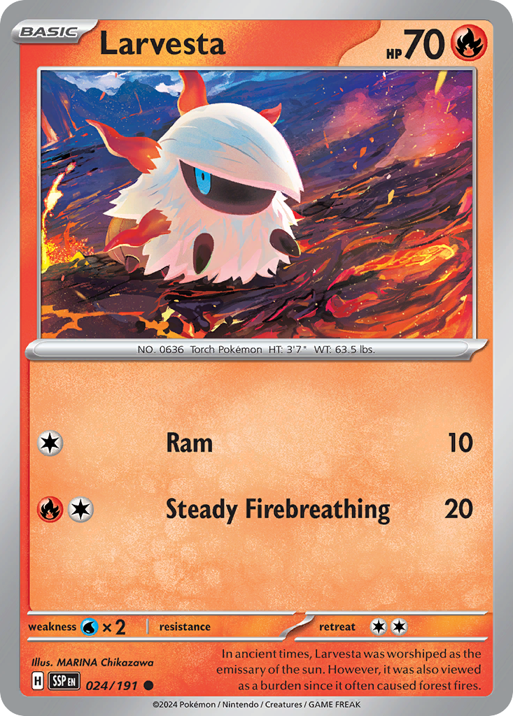 Larvesta 024/191 Common Surging Sparks