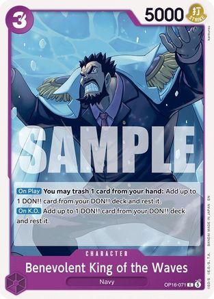 Benevolent King of the Waves OP16-071 Common The Time of Battle