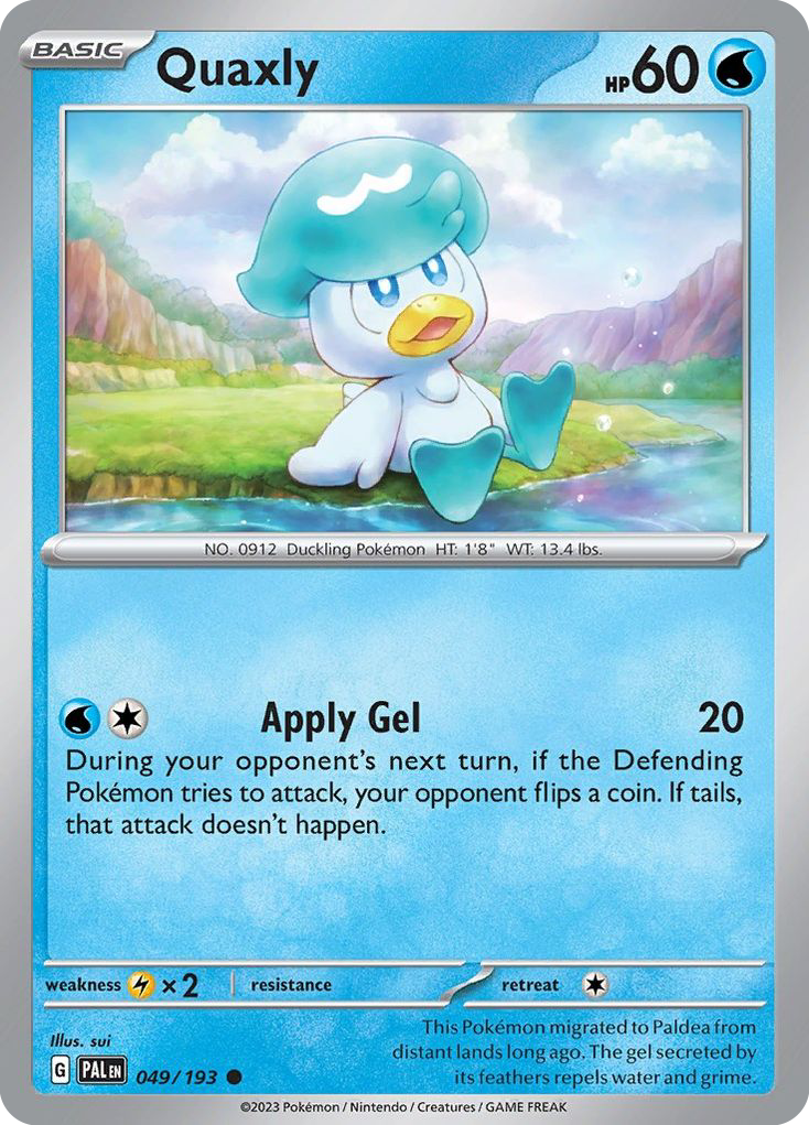 Quaxly 049/193 Common Paldea Evolved