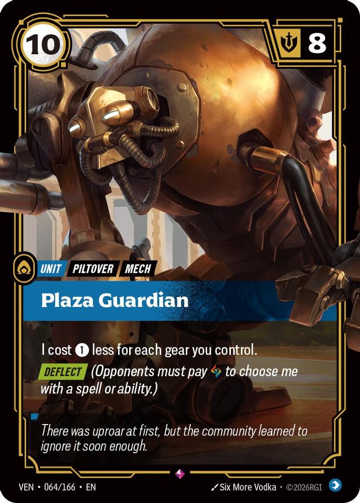 Plaza Guardian 064/166 Rare Vendetta Foil